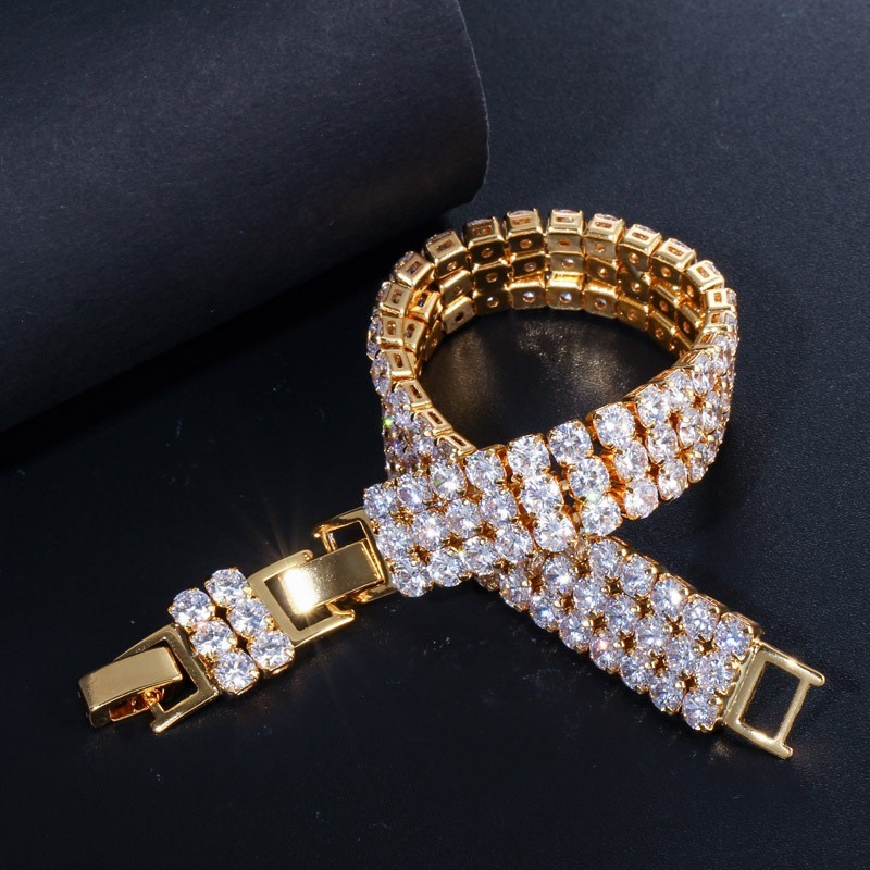 Fashion Square Created CZ Crystal Bangles Bracelets for Ladies Silver Color Women Bracelets Wedding Jewelry Bracelets