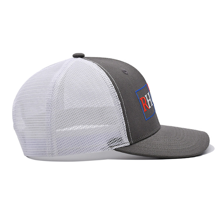 Pre curved Richardson 112 Trucker Hats 6 Panel Flat Embroidery Custom Logo