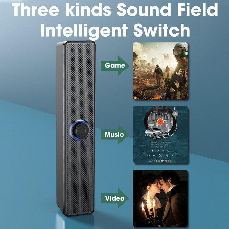 OEM 60Hz-20KHz Frequency Bluetooth Speaker Bar Plastic Wireless Pc Soundbar