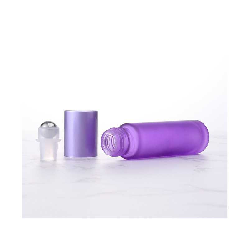 10ml Plastic Essential Oil Roller Bottle Empty Attar Perfume Roll On Bottles With Overcaps