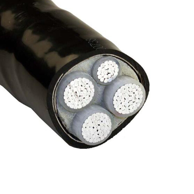Customized Size 4 Core 6mm 10mm 16mm 25mm 35mm 50mm Cu/PVC/PVC Cable with Pure Copper