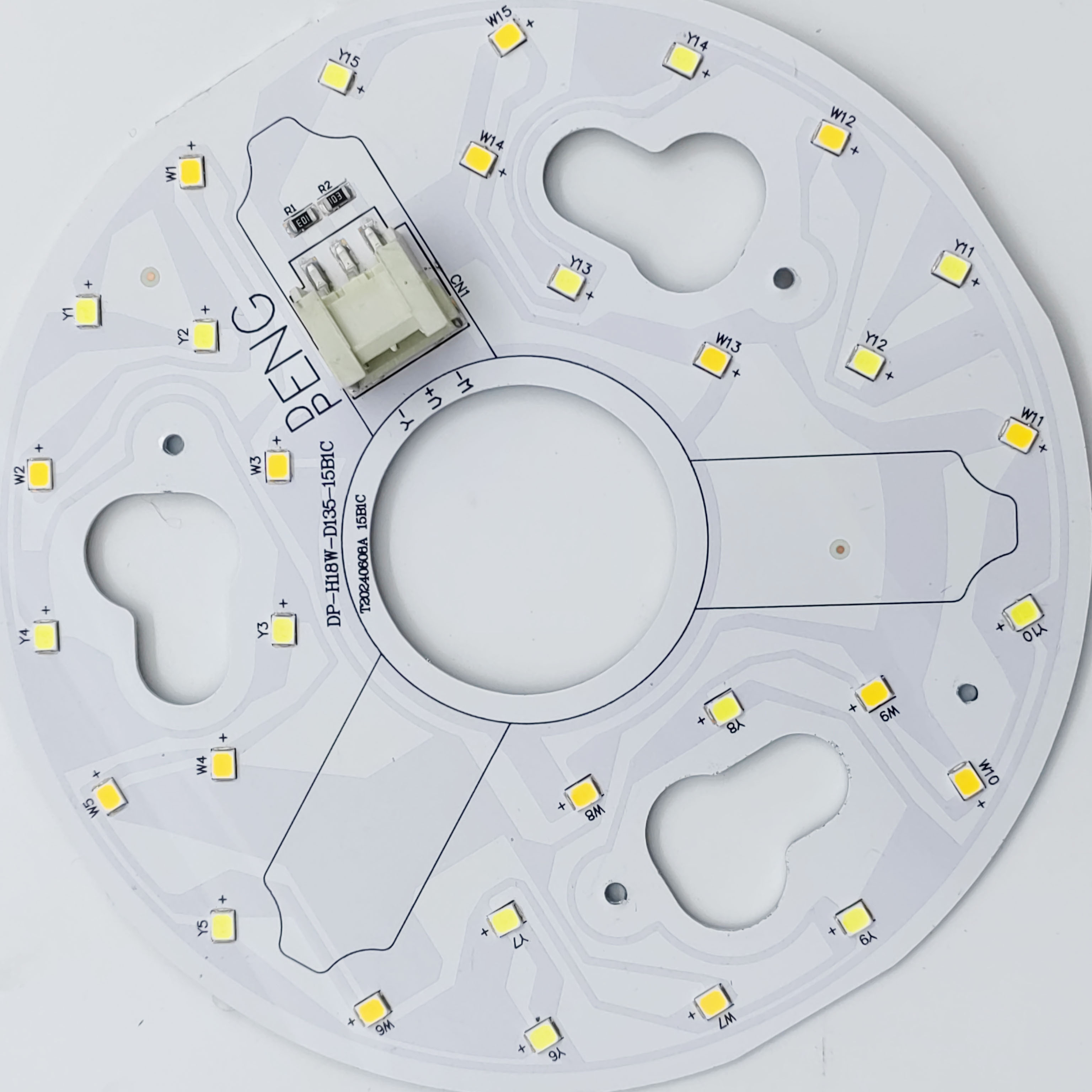 ERP Rosh LED Modules 5CCT 12W/18W/24W DIP Switch Ceiling Light Fan With Witch Power Replaces LED Module