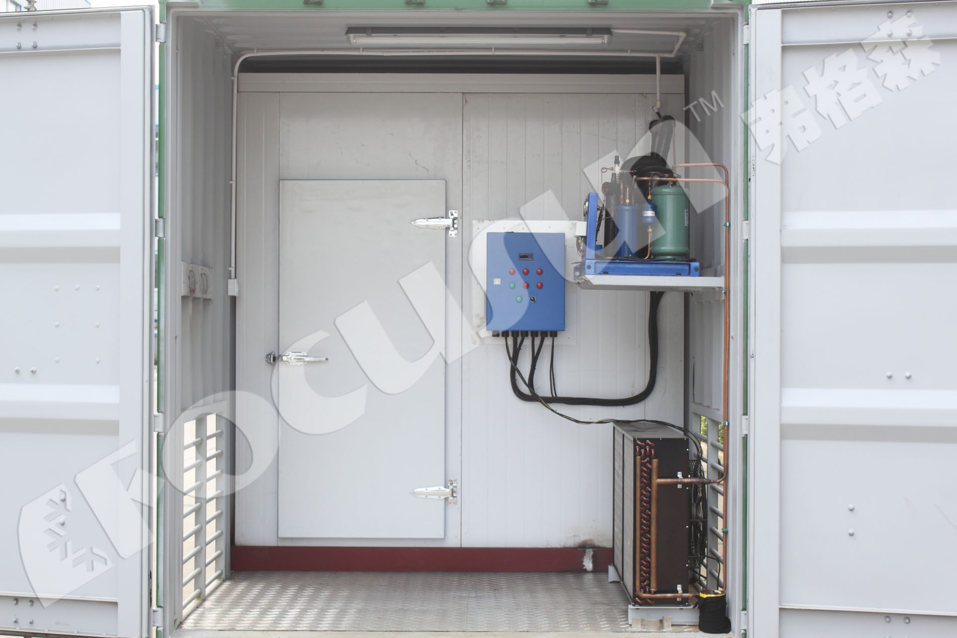 5kw Transport Containerized Cold Room with ISO Certification and Voltage 220V-440V