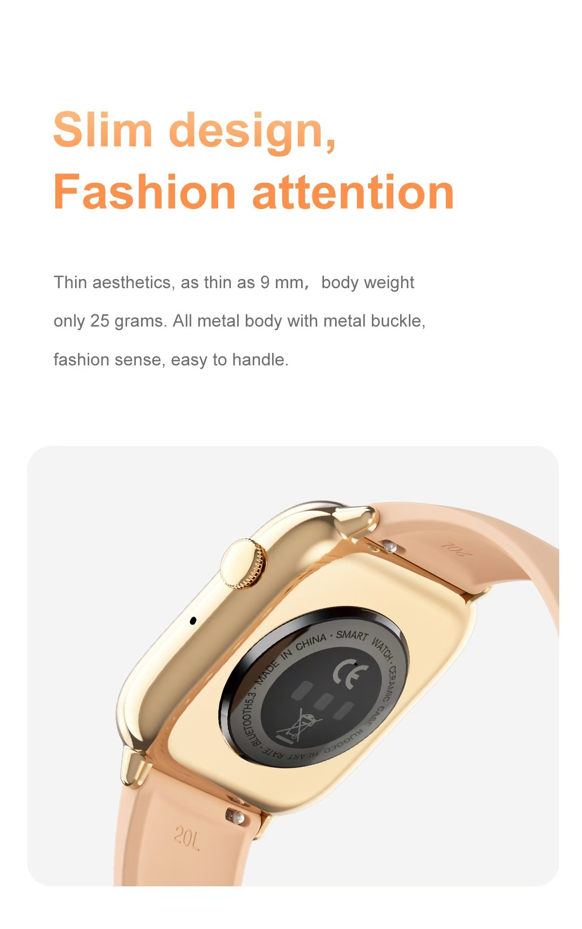 HD13 1.75 HD Touch Screen Smartwatch Heart Rate Sport Tracker Smart Watch Waterproof