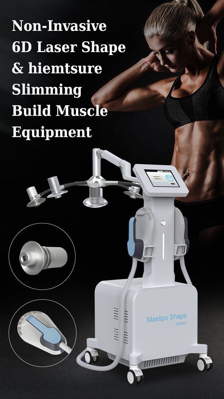 800W-3500W Fat Melting Device 6D laser Muscle Building Machine