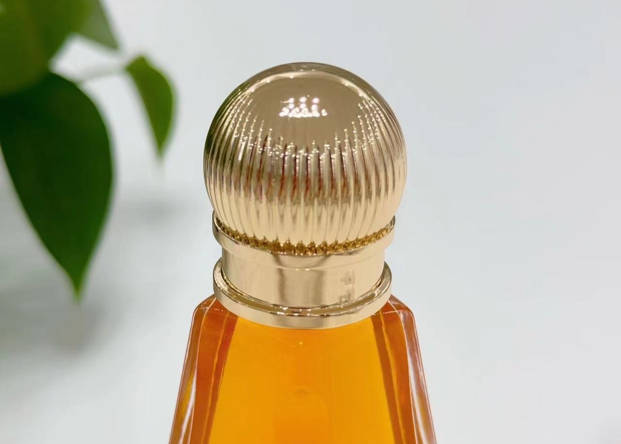 Zinc-Alloy Gold Perfume Bottle Caps For Luxury Perfume And Skincare Packaging