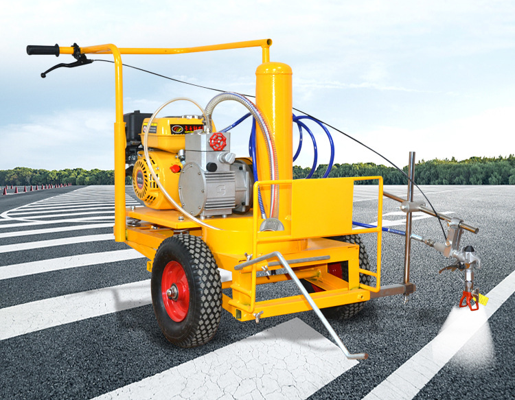 Thermoplastic Paint Material Hot Melt Road Marking Machine With Gear Core Components