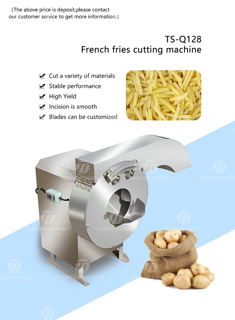 1500KG/H Vegetable Processing Machine French Fries Potato Stick Cutter