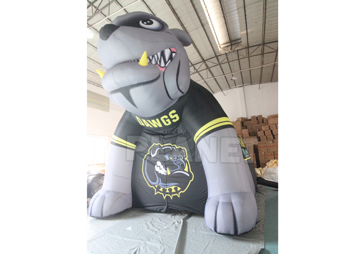 Custom Team Oxford Inflatable Football Sports Helmet & Tunnel Mascot Inflatable Bulldog Tunnel