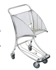 BSCI approved Brake Airport Luggage Trolley, Airport Trolley Airport Passenger Baggage Luggage Shopping Cart Trolley
