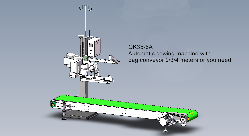 ISO 1000bags/Hour 3KW Automatic Bag Sewing Machine