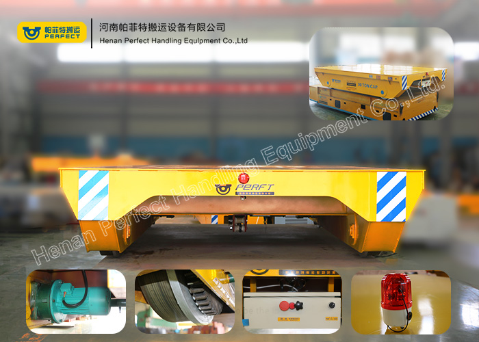 Steel Box Structure Transfer Carts Lathe Equipment Rail Guided Transfer Carriage