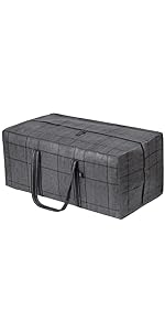 extra-large heavy-duty moving bag duffel travel durable handles dual-tab zipper storage transporting