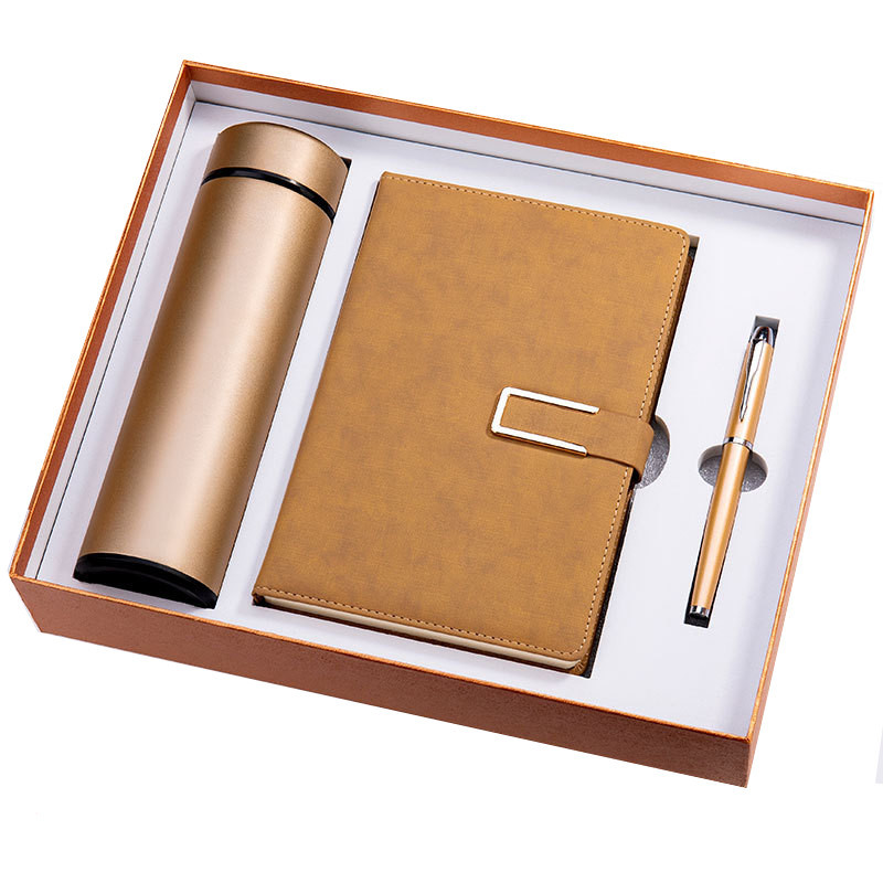 Custom Logo Luxury Diary And Pen Gift Set Reusable Multifunctional