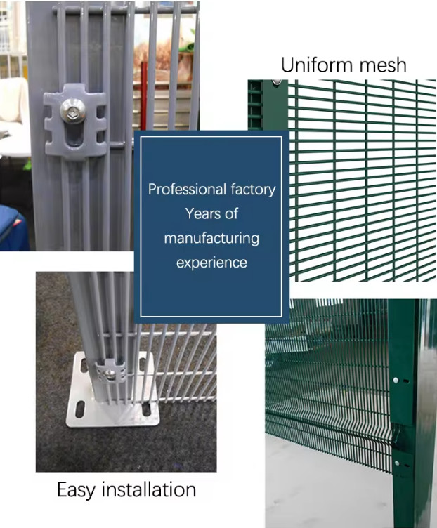 South Africa 3D Anti-Climb Security Fence 358 Welded 2M Airport Security Fencing