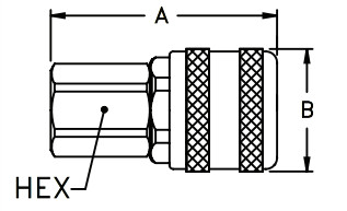 Automatic push-to-connect pin-type one-way shut off operation pneumatic couplings