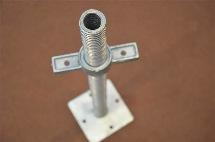 Adjustable Galvanized Frame Scaffolding Jack Base Scaffolding Screw Jack