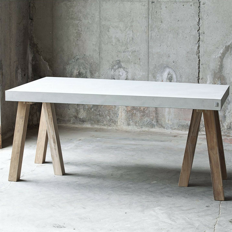 Customized Cement Furniture Living Room Table Concrete Furniture Side Table Modern Round Concrete Coffee Table