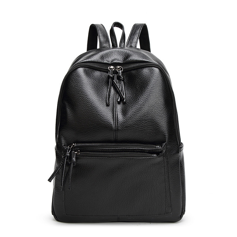 New Travel Backpack Korean Women Backpack Leisure Student Schoolbag Soft PU Leather Women Bag
