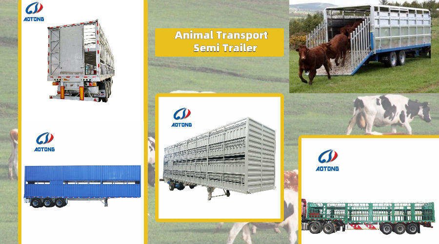 3 Axles Fencing Livestock Horse Carriage Semi Trailer in Liangshan With High Capacity