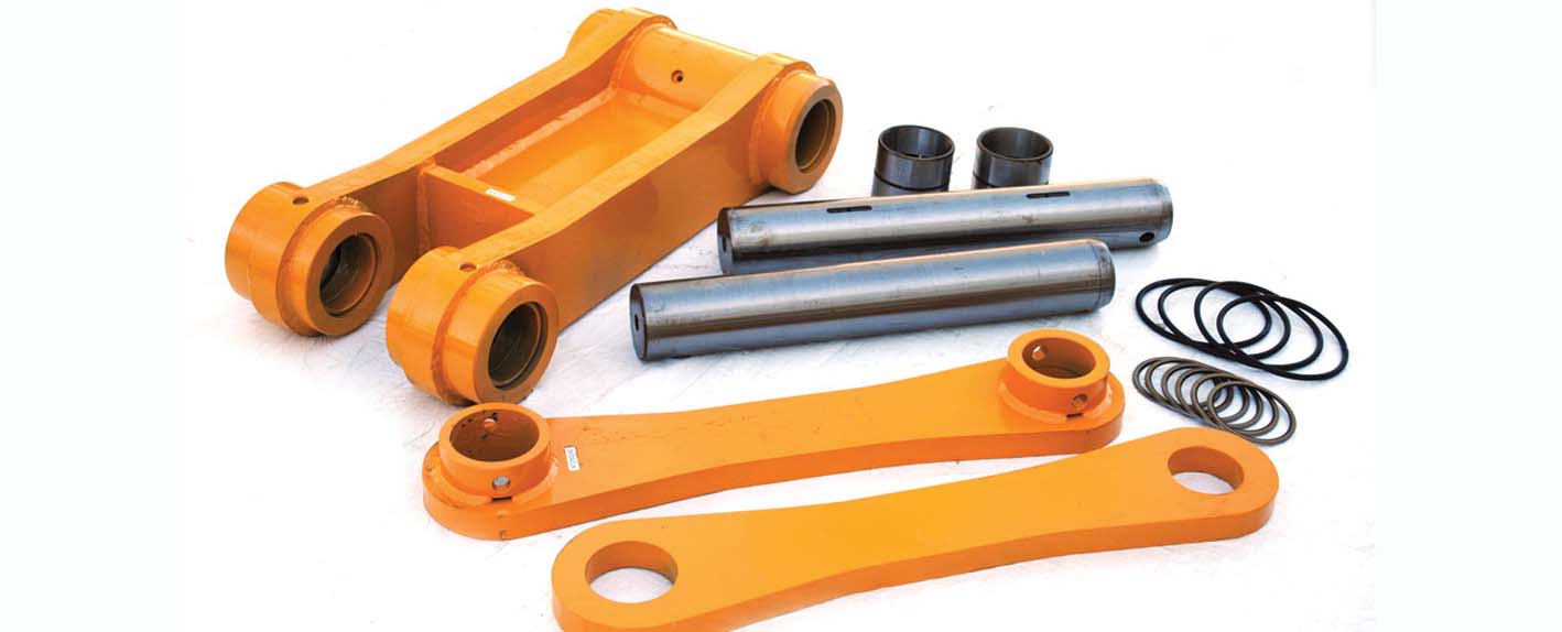 PC200-8 Excavator Bucket Arm / Bucket Link / H Link Q550 High Tensile Steel