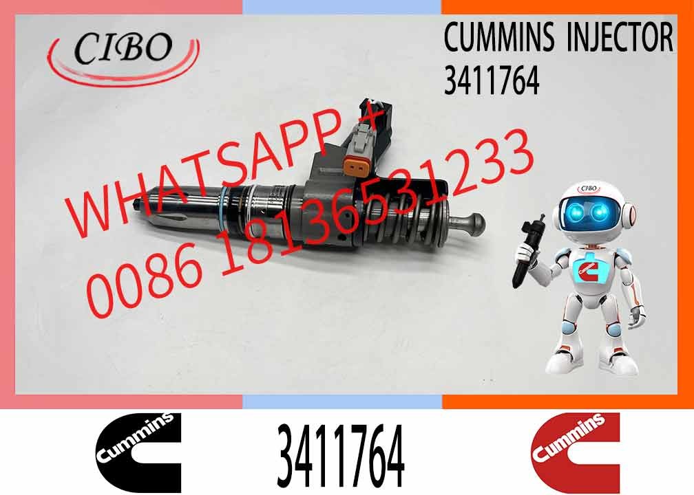 Neutral Fuel Injector Assembly 3411767 Common Rail Injector 3411764 for Cummins Engine N14
