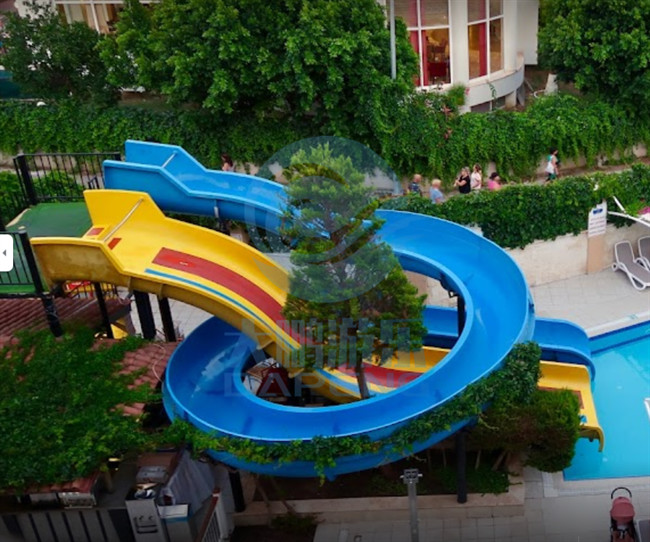 3.5M Private Commercial Size Water Slide Fiberglass Swimming Pool Slide For Adults