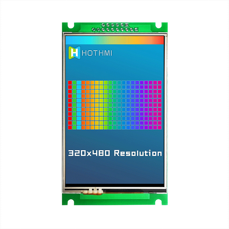 3.5" Smart UART TFT Display 320x480 With Projected Resistive Touch