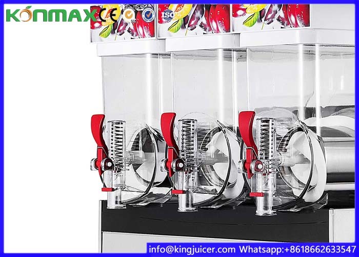 Three Tank 15L Ice Slush Machine Commercial Frozen Beverage & Margarita Machines For Restaurant