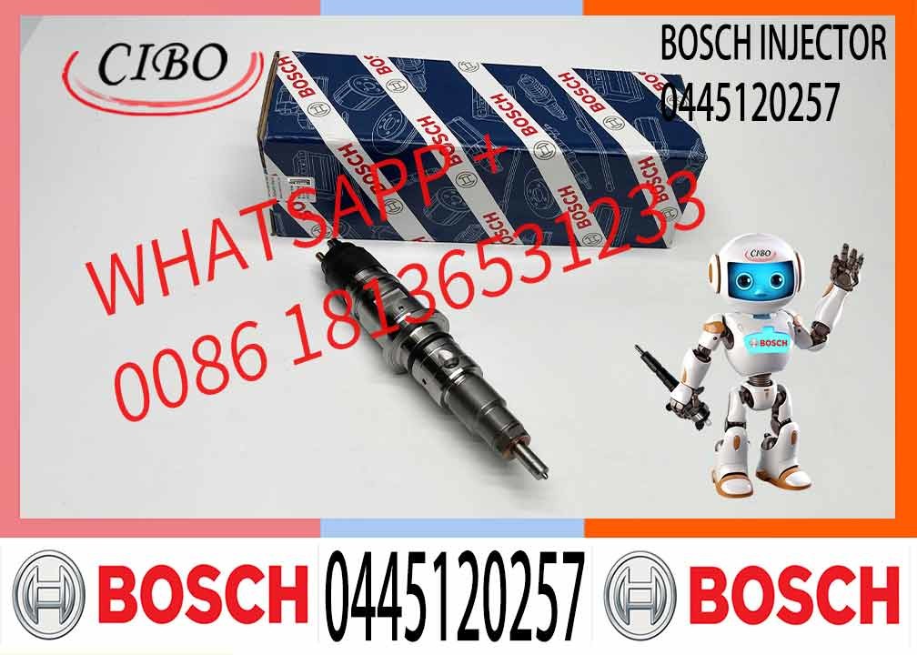 Diesel Fuel Common Rail Injector 0445120257 Engine Parts 0 445 120 257 Fits For Ford Cargo 6332E VW 31-390 Cummins