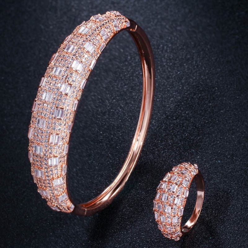 Fashion Cubic Zirconia Bracelet Bangle Chain Bracelets For Women Gold Silver Color Hand Chain CZ Bracelet Jewelry