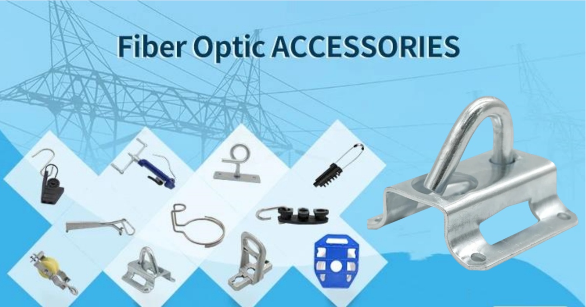Outdoor Overhead Optical Cable XS-TCPC02 Fiber Tension Clamp 1.6KN Suspension Bracket