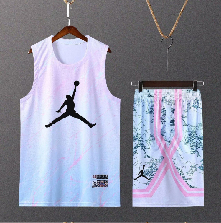 blank basketball uniforms accept the customization logo sublimation printing basketball jersey short of man