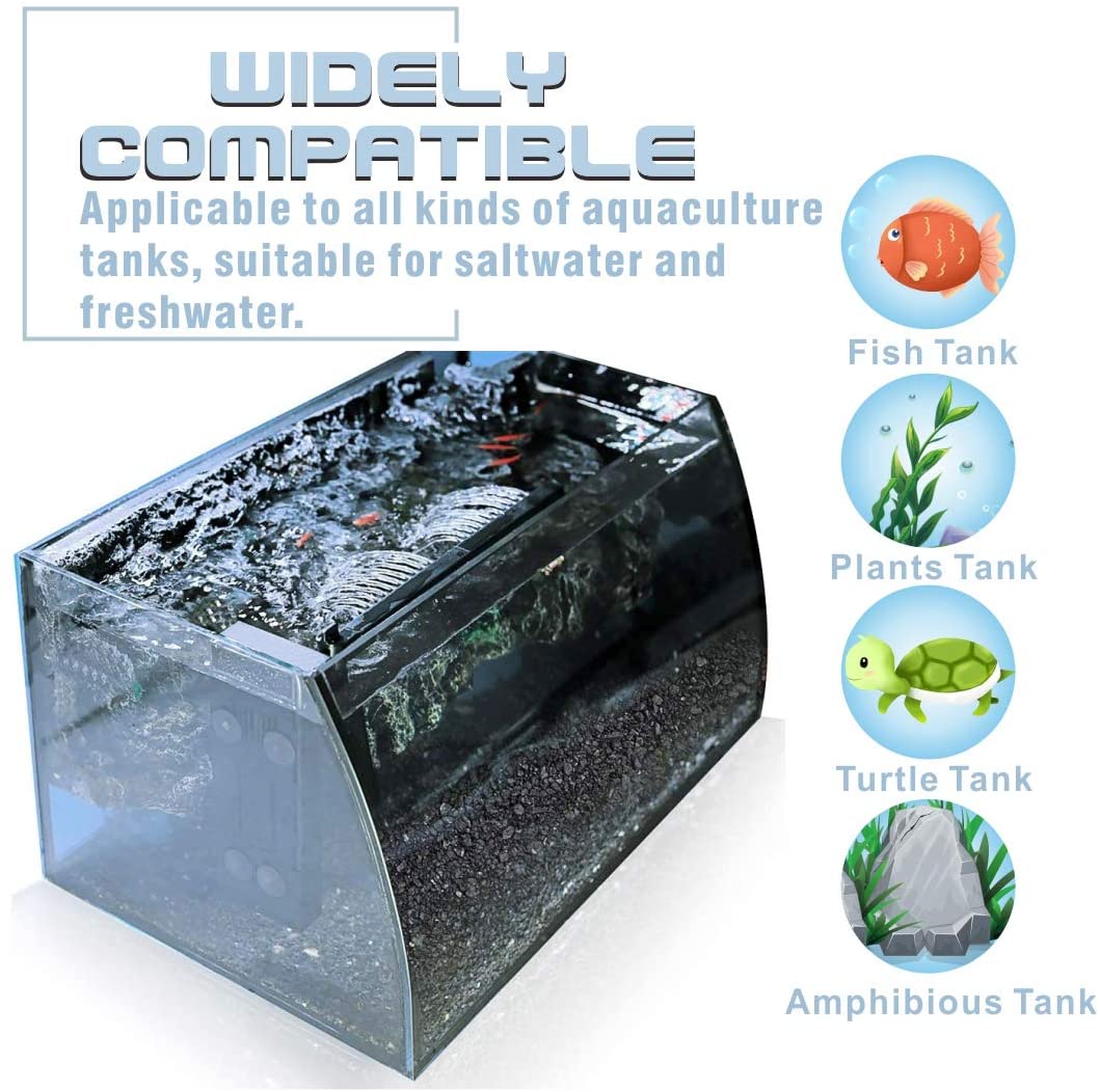 280GPH Aquarium Water Filter For 20 Gallon Tank