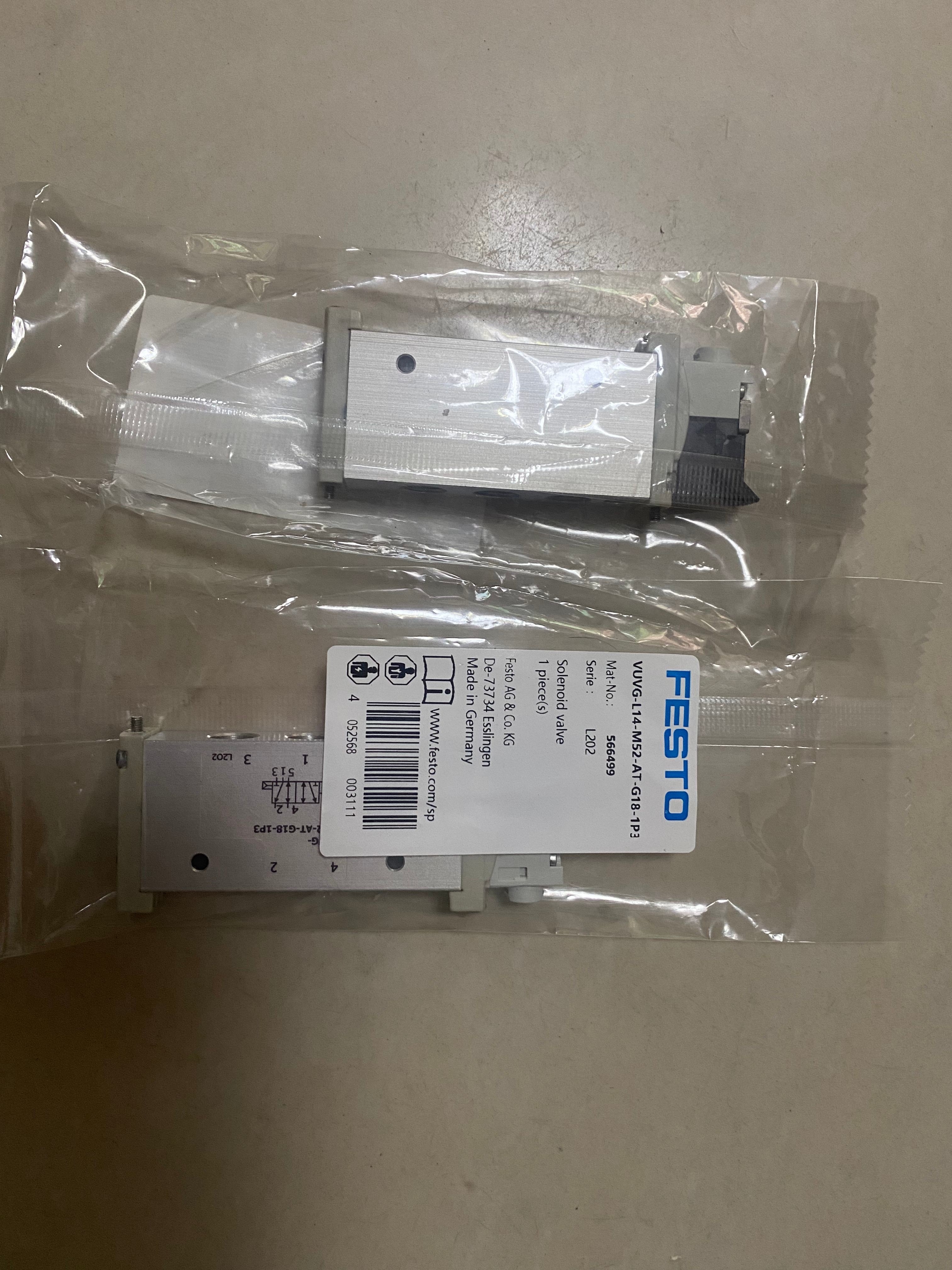 566501 566499 Festo Valve VUVG-L14-P3C-T-G18-1P3 VUVG-L14-M52-AT-G18-1P3 For Sany Concrete Pump Truck Parts