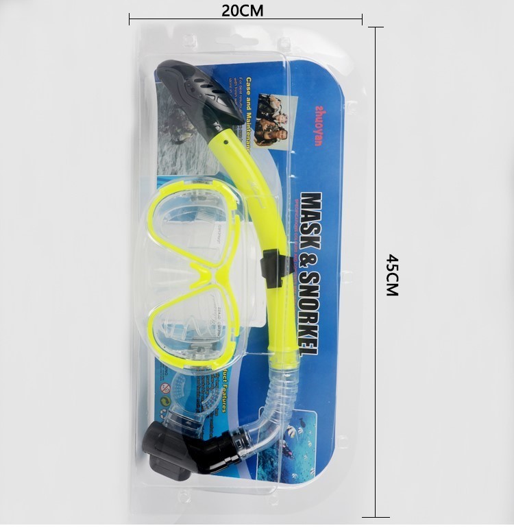 Diving equipment silicone diving mask set of underwater ventilation pipeDiving mask + snorkel