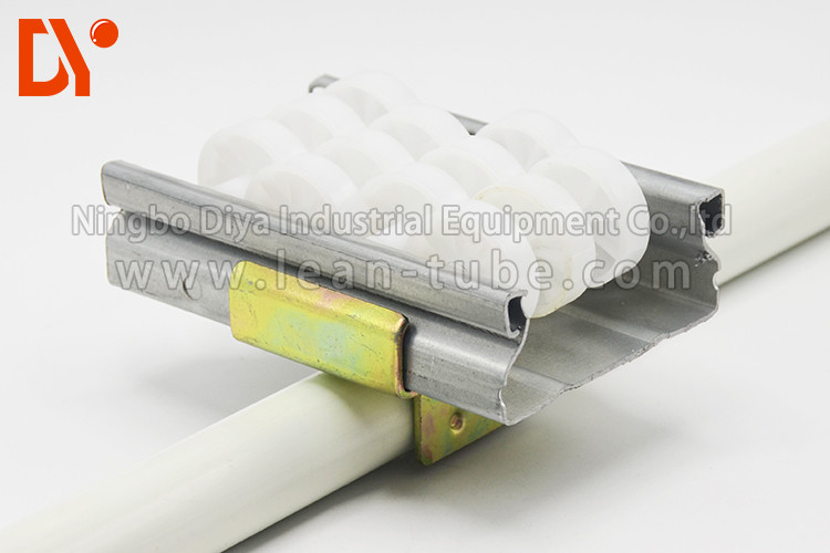 Extension Type Aluminium Roller Track White Color For Industrial Storage