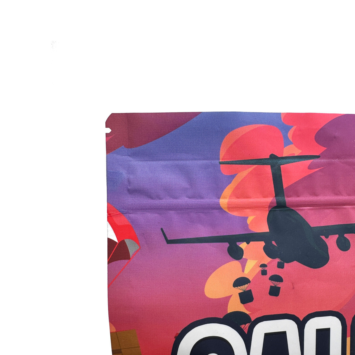 28g Child Resistant Mylar Stand Up Pouches With Childproof Zipper For Snack Candy Gummy And Herbs Packaging