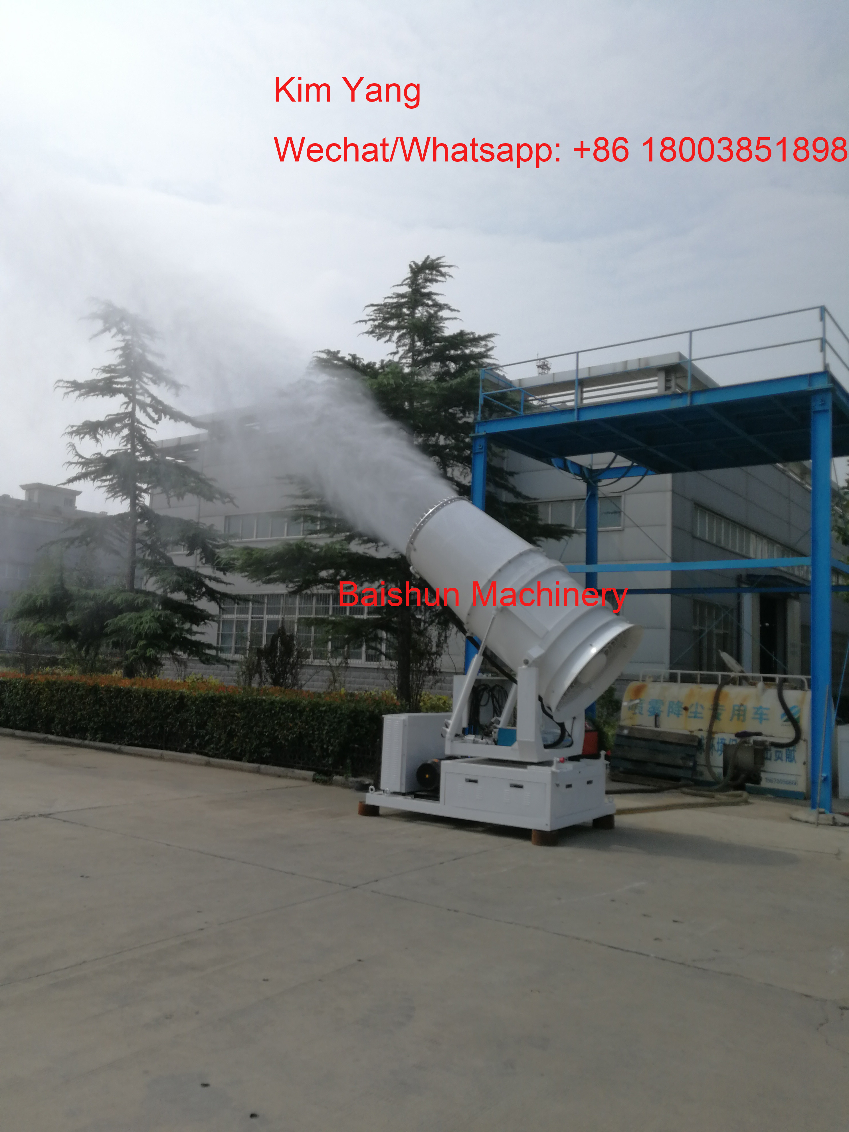 BS-M08 stainless steel wide coverage fog cannon power mist sprayer