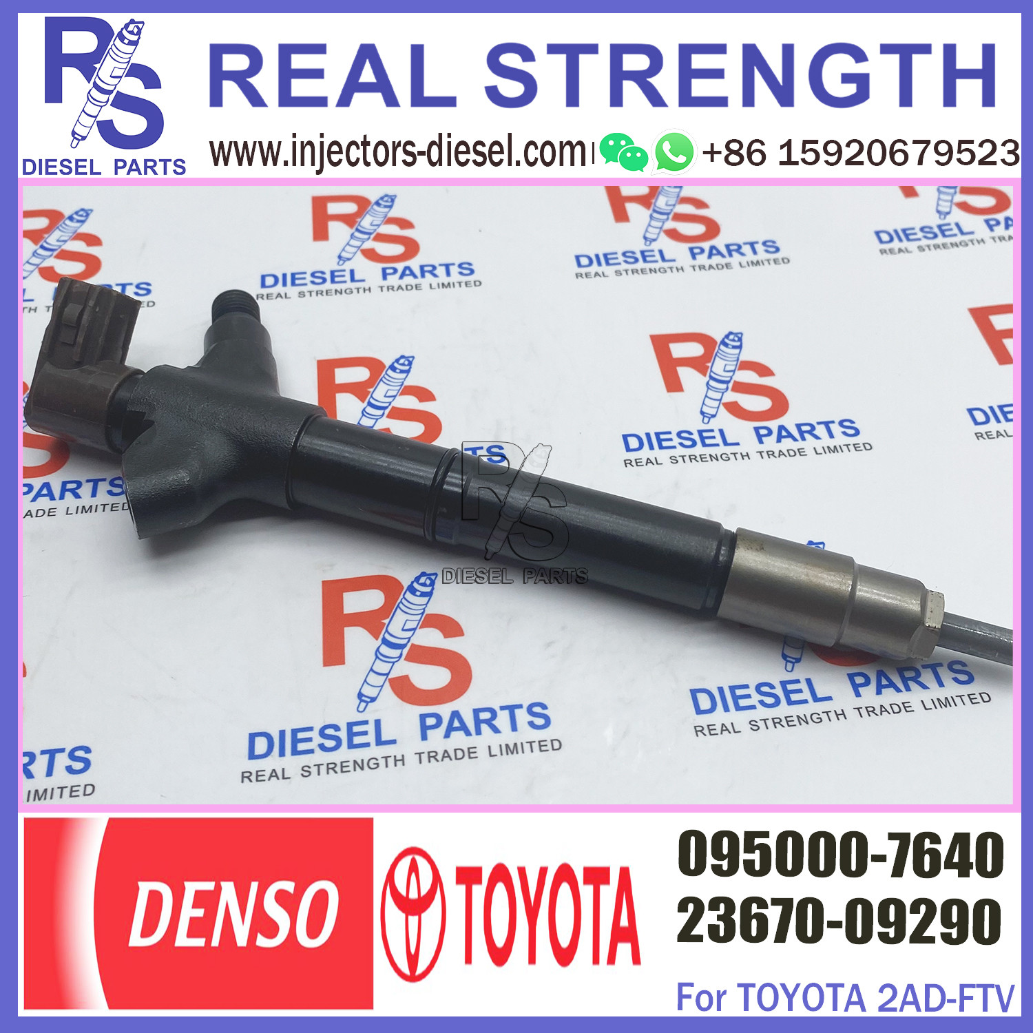 Diesel Common Rail Injector 095000-7640 for TOYOTA 2AD-FTV 23670-0R170 23670-0R120 23670-0R020 23670-0R070