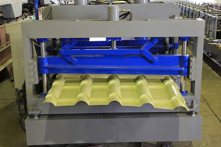 Bamboo Style Glazed Tile Roll Forming Machine 4-8m/Min High Strength