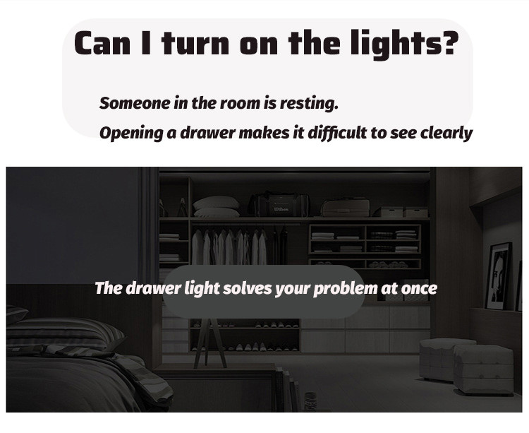 Surface Mounted Motion Sensor LED Light SMD2835 Cupboard Sensor Light