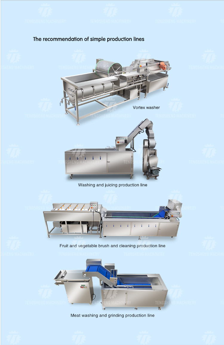 Factory direct with standard multi-functional fruit washing machine medium-sized lotus root washing radish machine