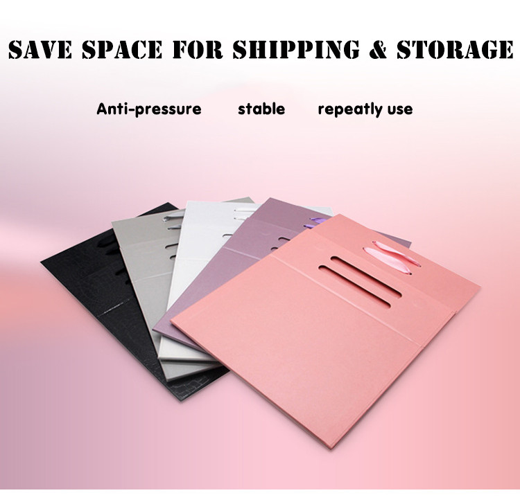 Clothing Packaging Cardboard Folding Box Special Paper Gift Box With Handle