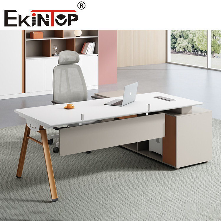 Ergonomic Office Desk Wooden Computer Table For Home Furniture Iron