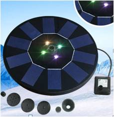 Max Flow 160L/h Solar Waterfall Pump for Pool Bird Bath Garden Decorative Submersible
