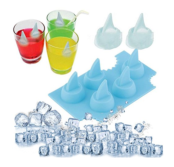 Shark Fin Food Grade Silicone Ice Tray Maker Jelly Pudding Mould Bar Tool DIY Ice Cube Mold