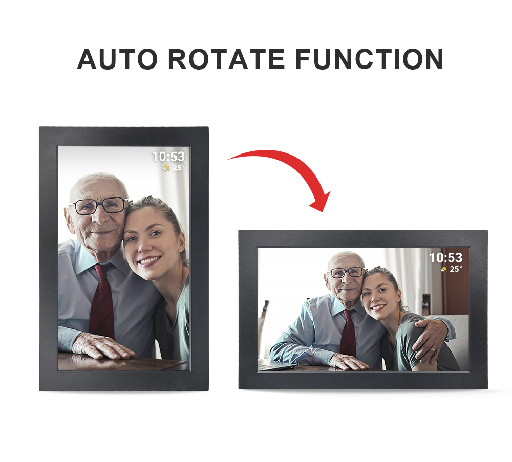 10.1 Inch Frameo App Digital Picture Frame Multi-User Touch Screen Share Photos Videos