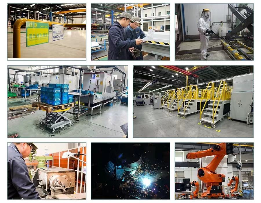Loading Dock Table Hydraulic Scissor Lift Table with Handrail and Chain