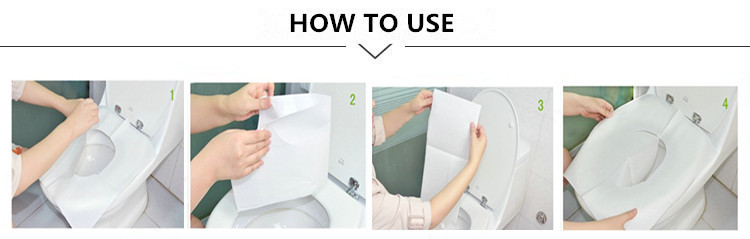 Hygiene Soft Foldable Disposable Toilet Seat 1ply PE Film